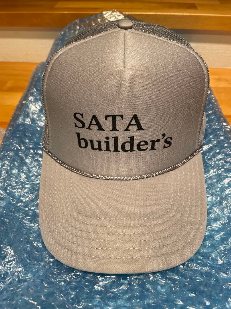 SATA builder's グレー メッシュキャップ　佐田ビルダーズ