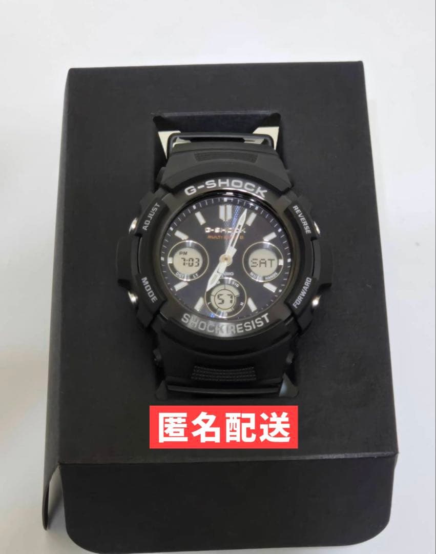 【匿名配送】CASIO G-SHOCK 腕時計 電波ソーラー ネイビー