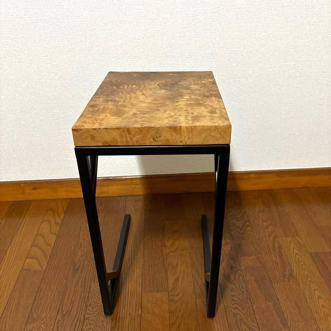 【良品】サイドテーブル チーク 無垢材