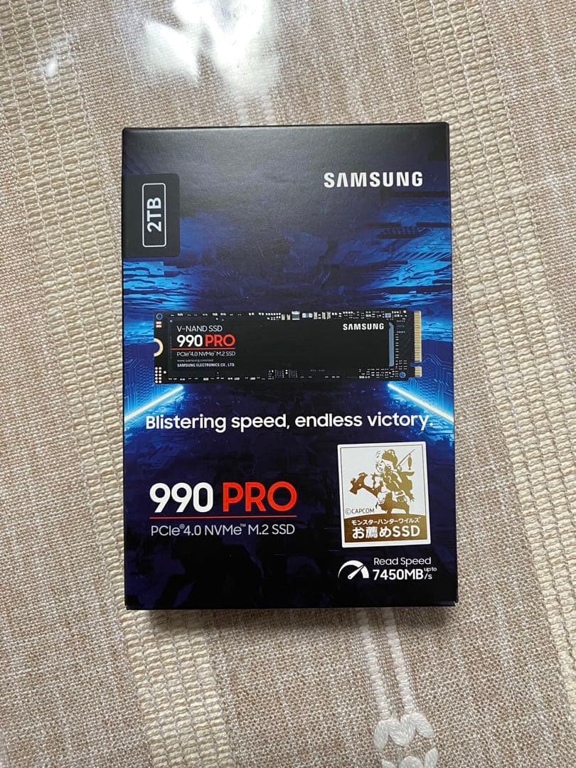 Samsung 990 Pro 2TB PCIe4.0 バースト 新品