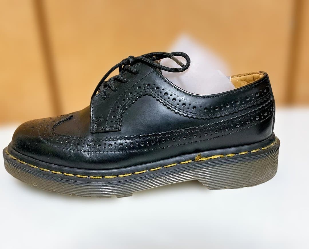 ドクターマーチン 3989 イエローステッチ ブローグ シューズ