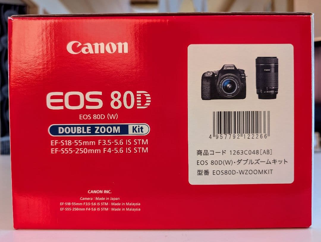 美品！Canon EOS 80D ダブルズームキット