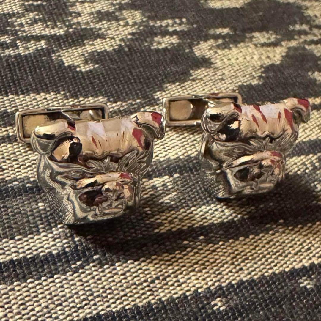 dunhill ブルドッグ カフリンクス シルバー カフス ダンヒル