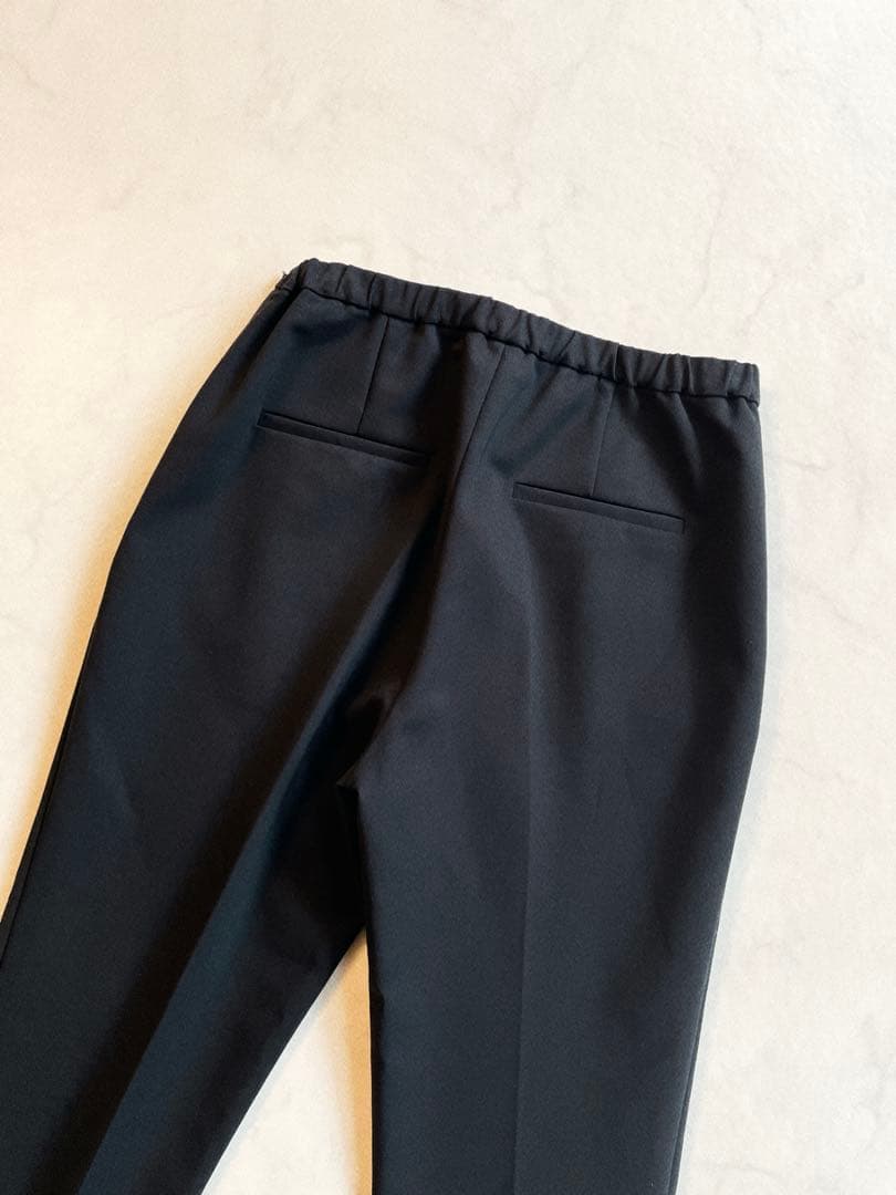 LE PHIL ルフィル ダブルクロステーパードパンツ　ブラック