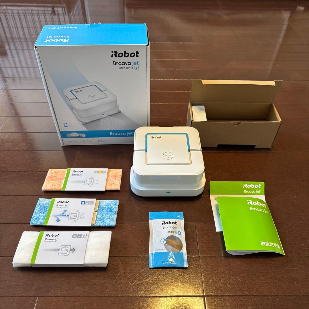 Braava jet 250 床拭きロボット掃除機本体&パッド