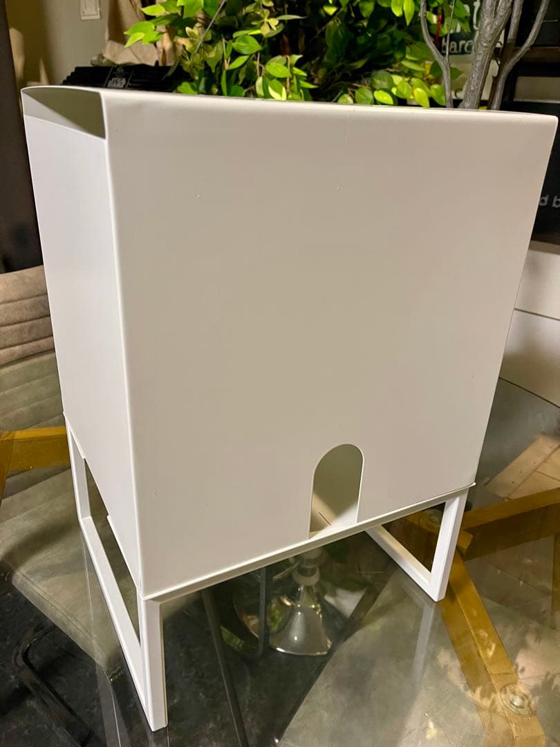 ゆー ！　　tower バッグインボックススタンド 山崎実業 ホワイト