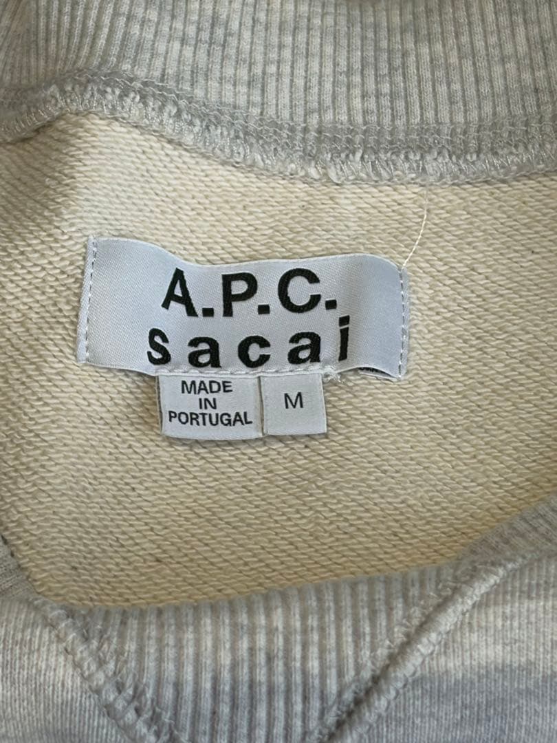 A.P.C. sacai グレー スウェット Mサイズ