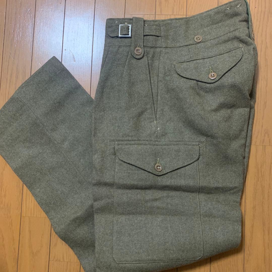 50’sヴィンテージ イギリス軍ウールトラウザー バトルドレスデッドストック