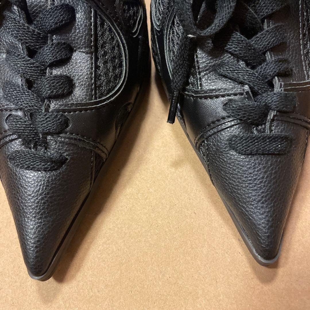 アクレント　ACLENT ハイブリッドスニーカーパンプスミュール　サンダル　黒