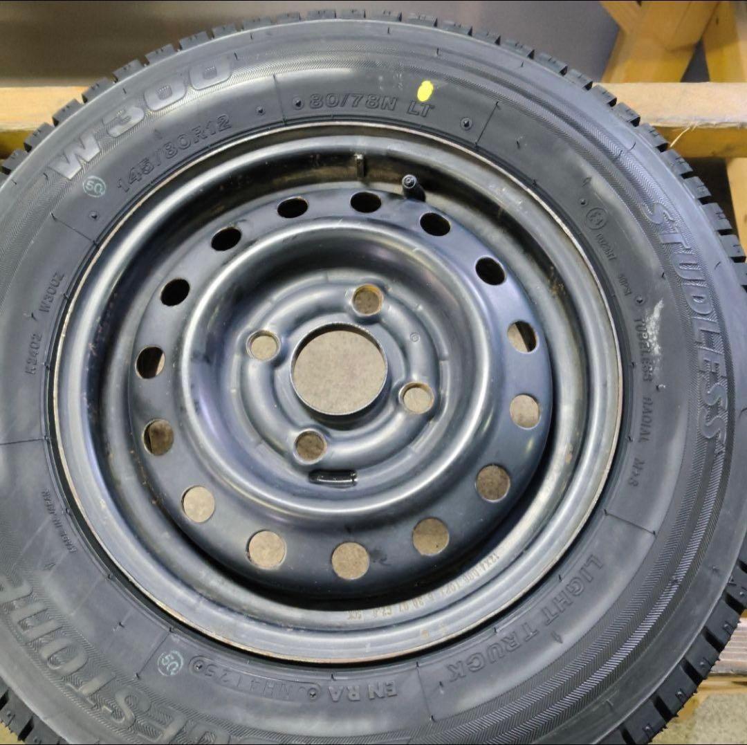 スタッドレス　12インチ　ホイール付き145/80r12 BRIDGESTONE