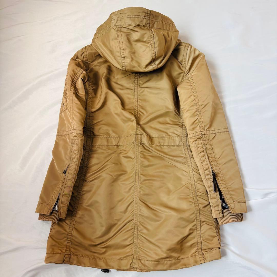 美品 BURBERRY BLUE LABEL モッズコート ノバチェック ロング