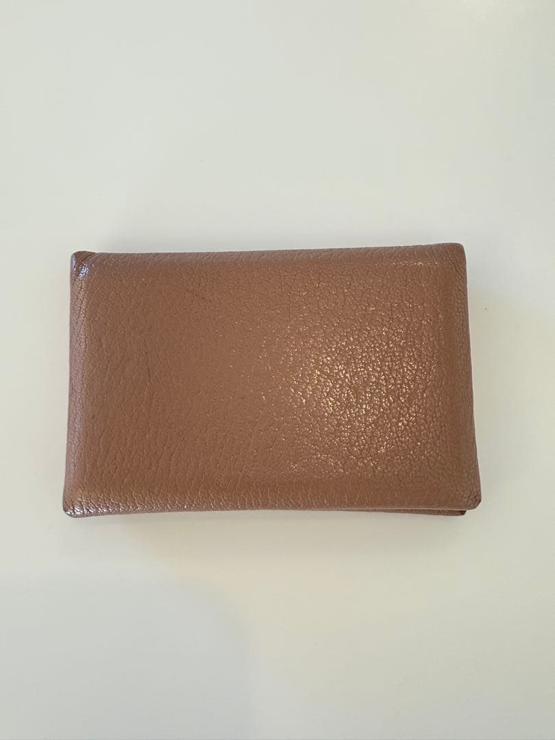 エルメス　名刺入れ　レザー ブラウン 茶 シルバー金具