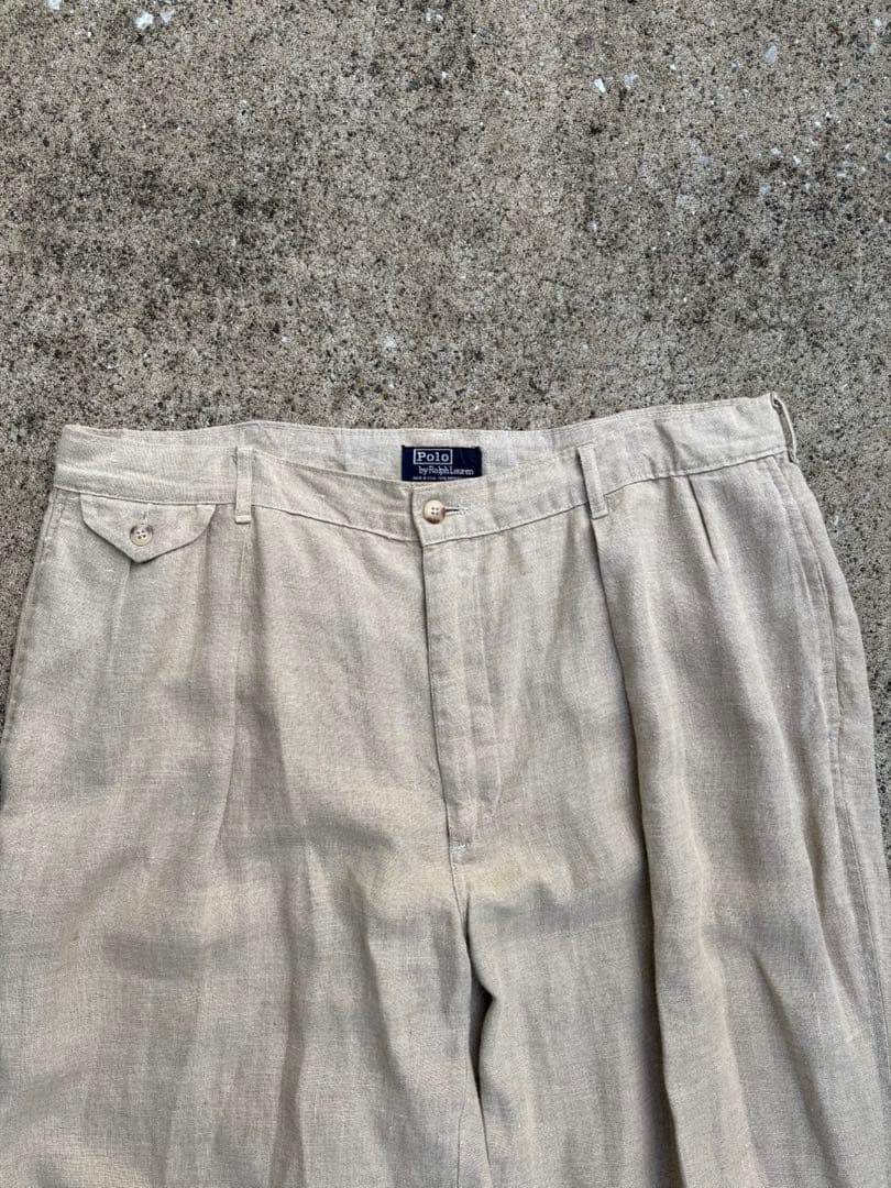 poloRalphlauren usa製 リネン スラックス