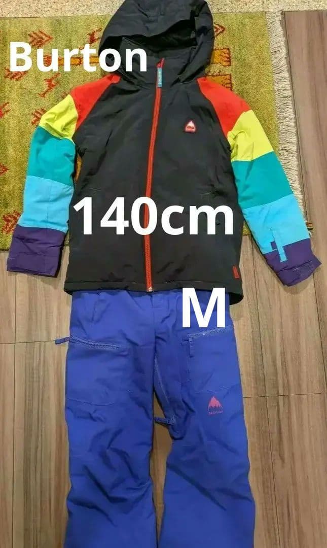 バートン Burton ウエア パンツ セット キッズ 140 M スノボ