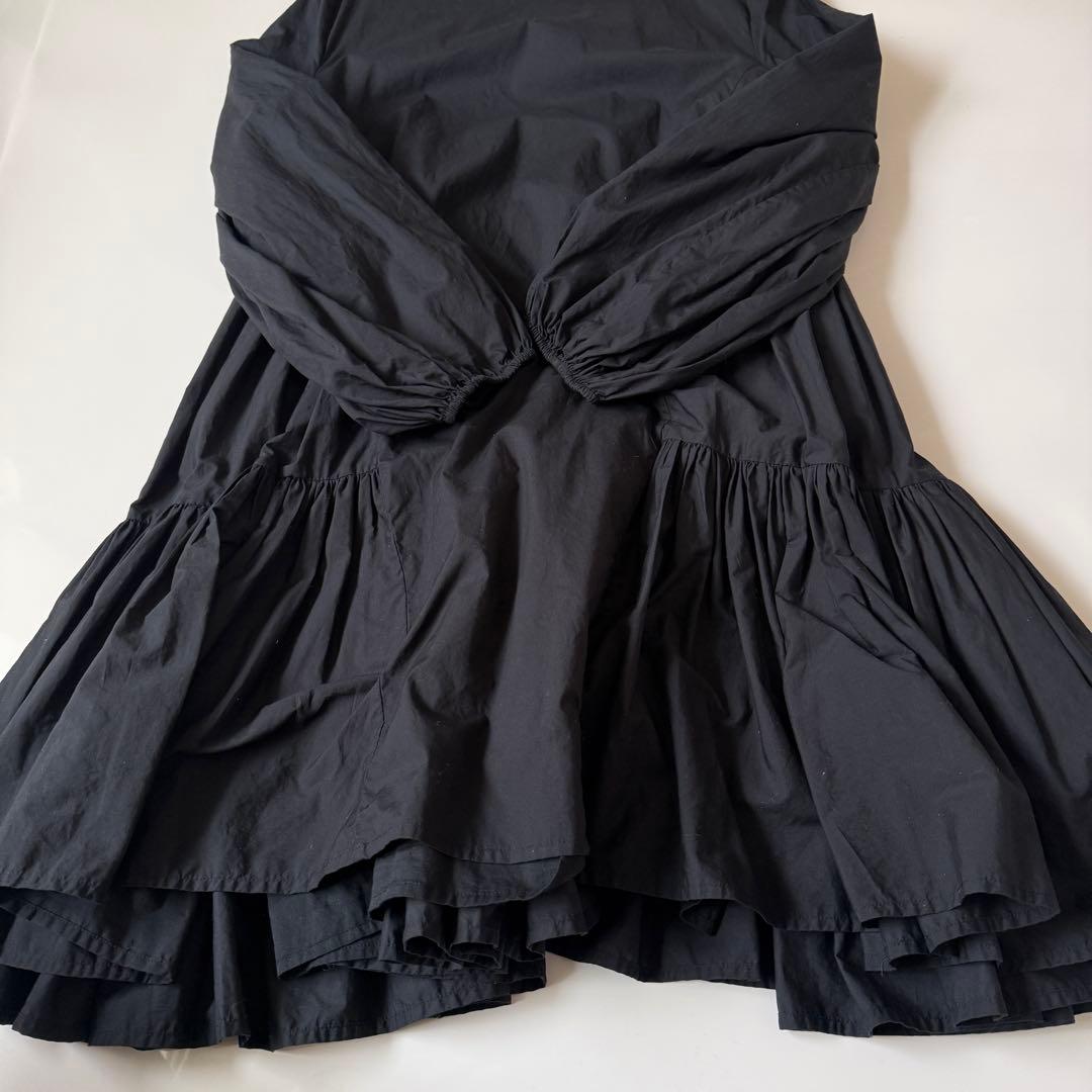 Merlette マーレット BYWARD ギャザースリーブ ティアードドレス