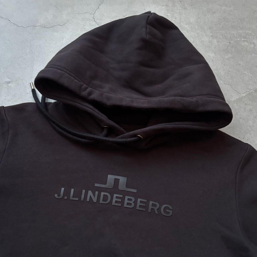 J.LINDEBERG ジェイリンドバーグ 裏起毛フードパーカー ブリッジロゴ