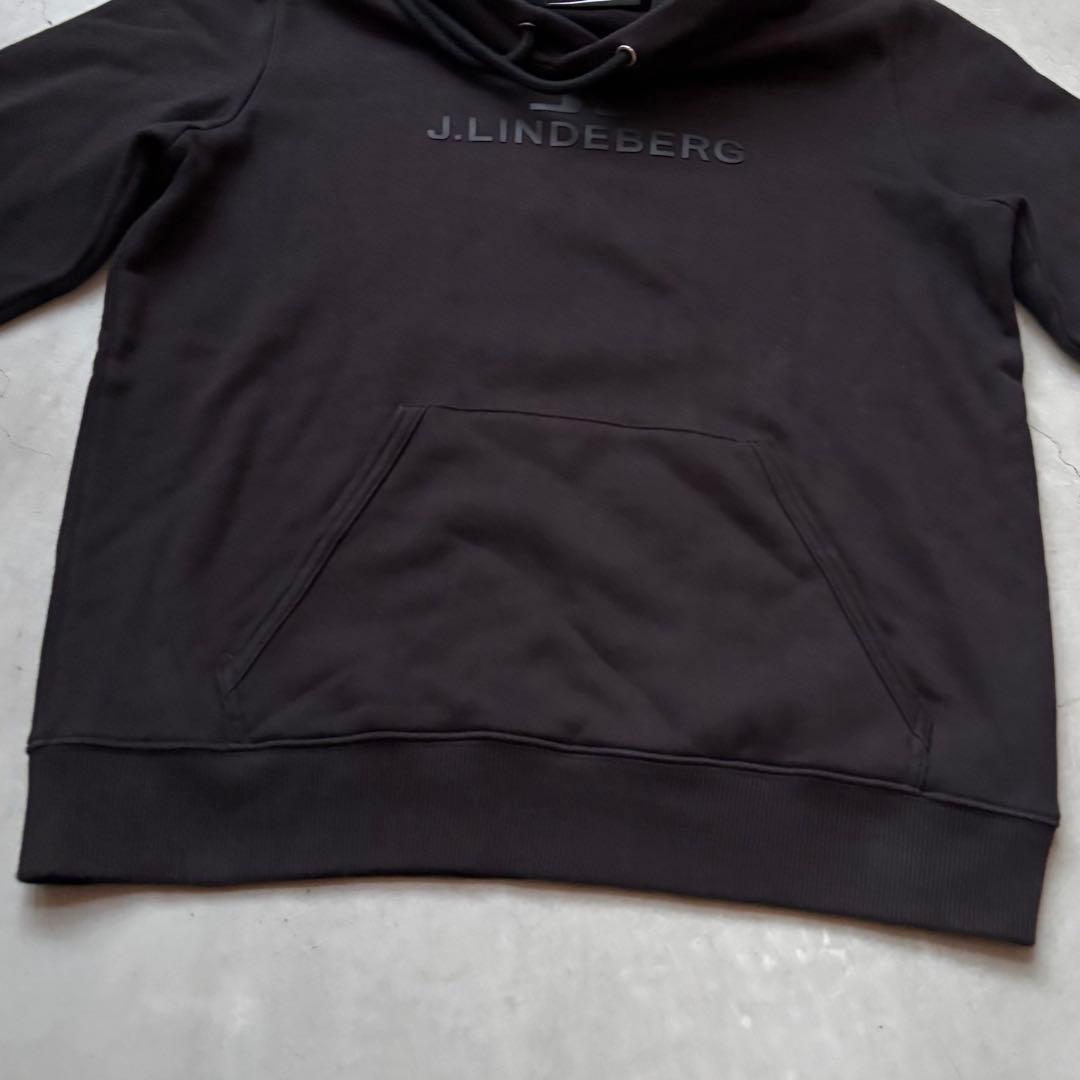 J.LINDEBERG ジェイリンドバーグ 裏起毛フードパーカー ブリッジロゴ