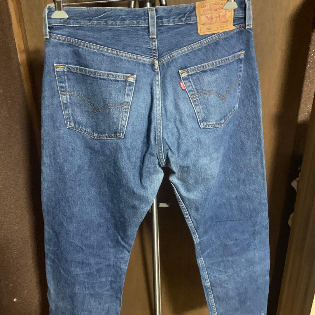 リーバイス501デニムUSA製サイズ表記w34