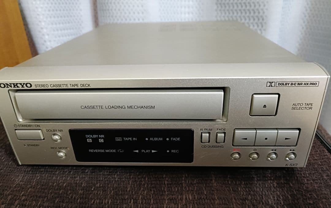 ONKYO K-SX7 カセットデッキ 整備済　完動品 各ケーブル テープ付