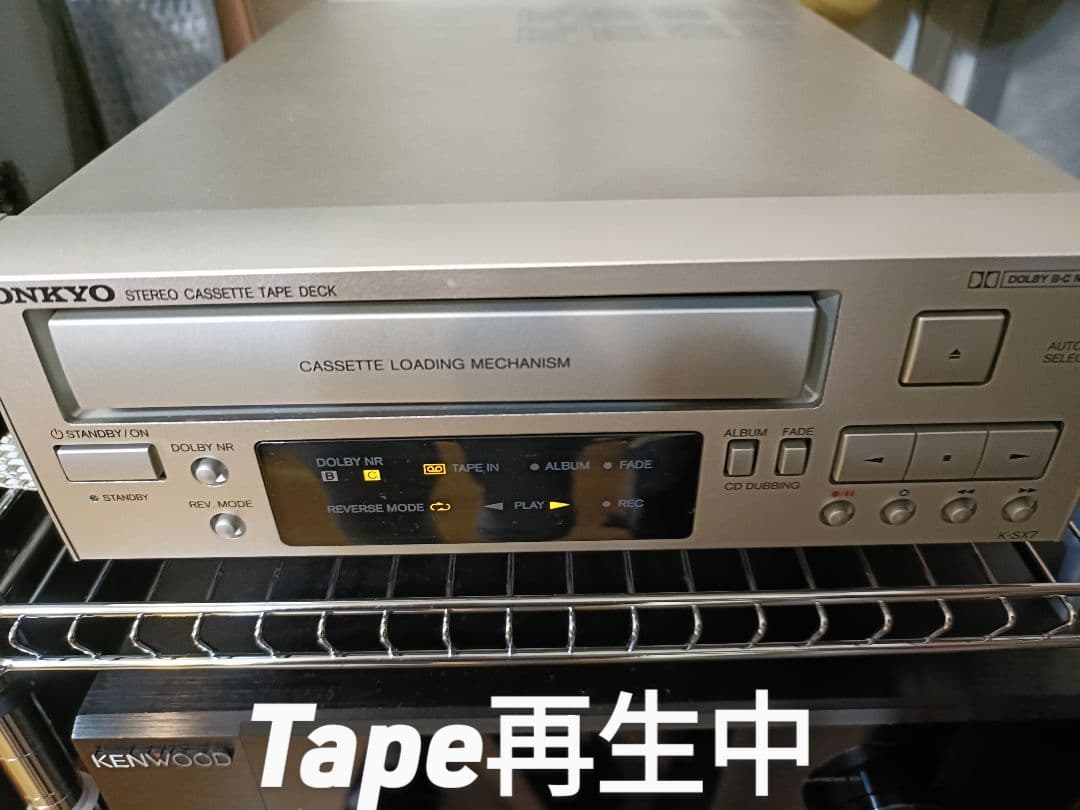 ONKYO K-SX7 カセットデッキ 整備済　完動品 各ケーブル テープ付