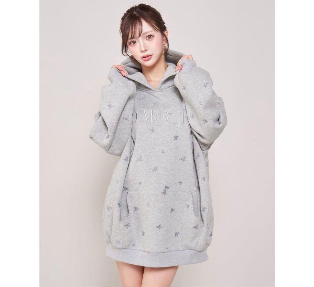 ダーリッチ♡フラワーエンブロイダリー パーカー