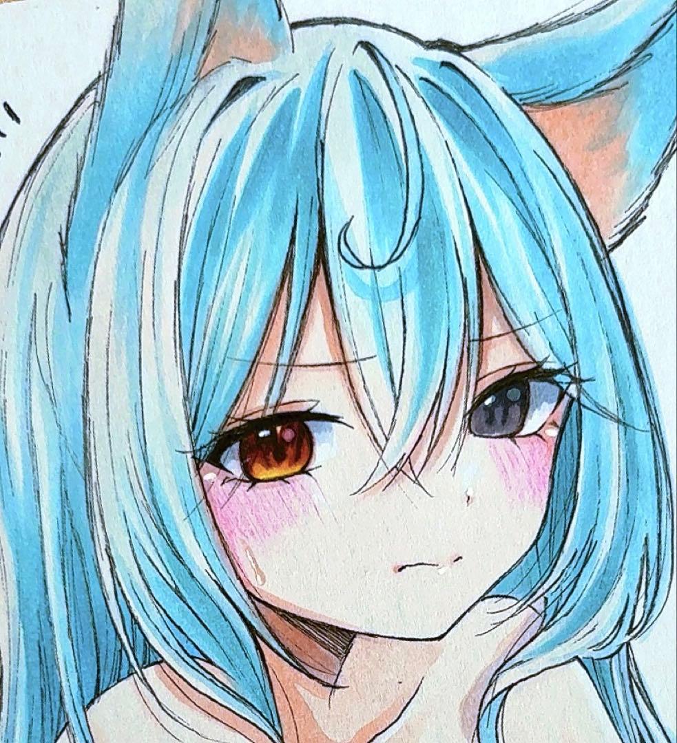 m*1様 オリジナル手描きイラスト　創作