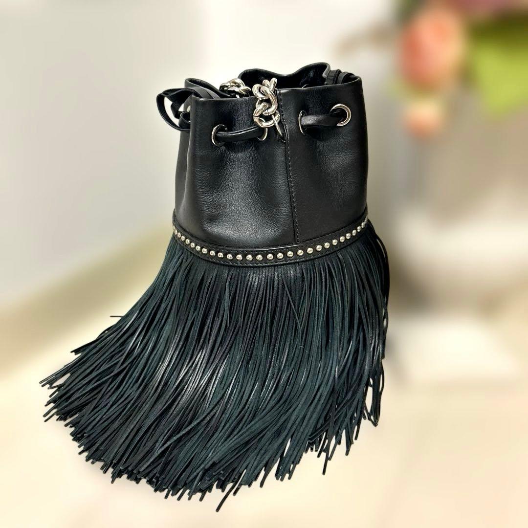 J&M Davidson フリンジカーニバルミニ ブラック 美品 2wayバッグ