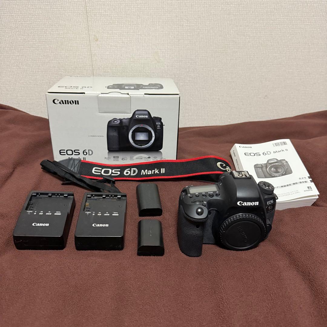 Canon EOS 6Dmark2 フルサイズカメラボディ 箱付きフルセット
