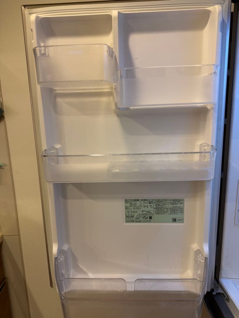 20年製 日立 315L 3ドア 冷蔵庫 R-V32KVL(N) 左開き