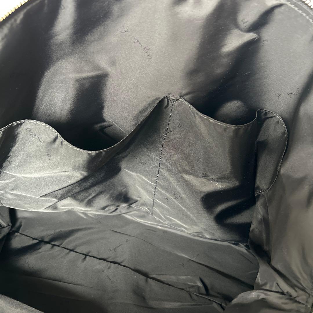 アニエスベー ボストンバッグ 旅行用 トートバッグ　鍵付き 黒　2way 美品