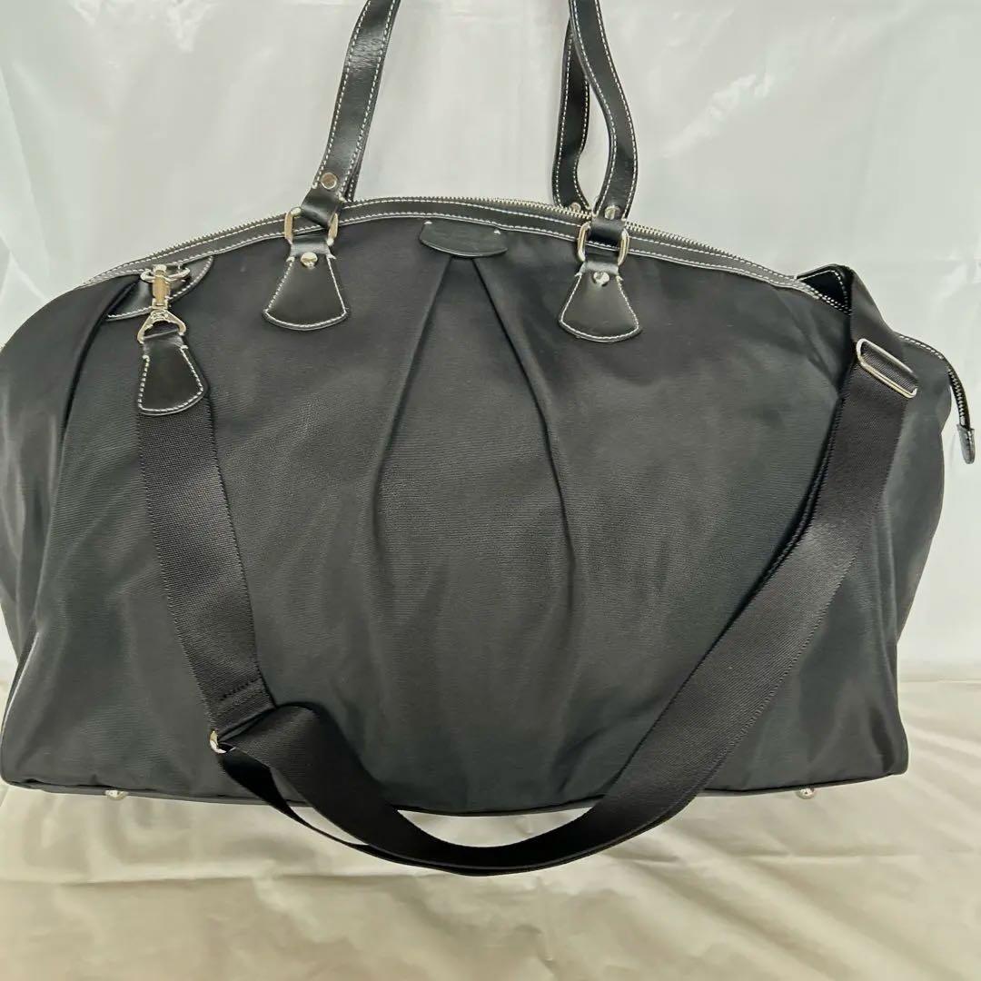 アニエスベー ボストンバッグ 旅行用 トートバッグ　鍵付き 黒　2way 美品