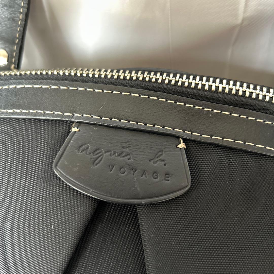 アニエスベー ボストンバッグ 旅行用 トートバッグ　鍵付き 黒　2way 美品