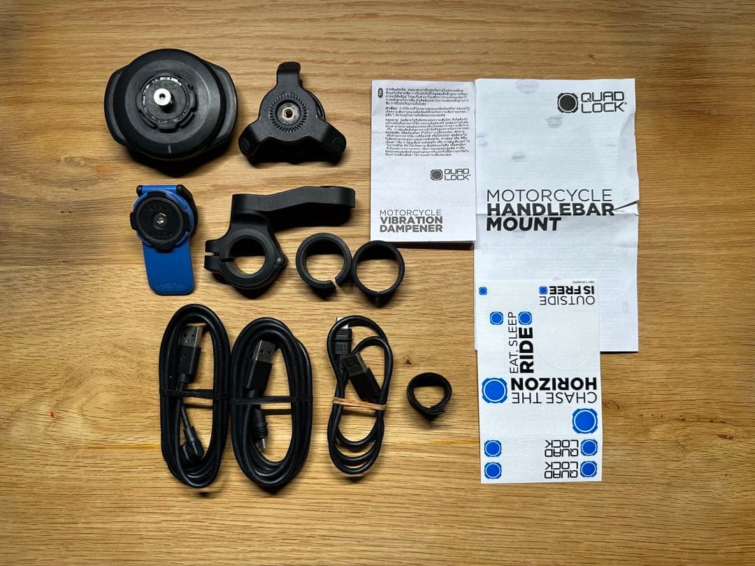 QUAD LOCK マウント 衝撃吸収 ダンパー ワイヤレス 充電 セット