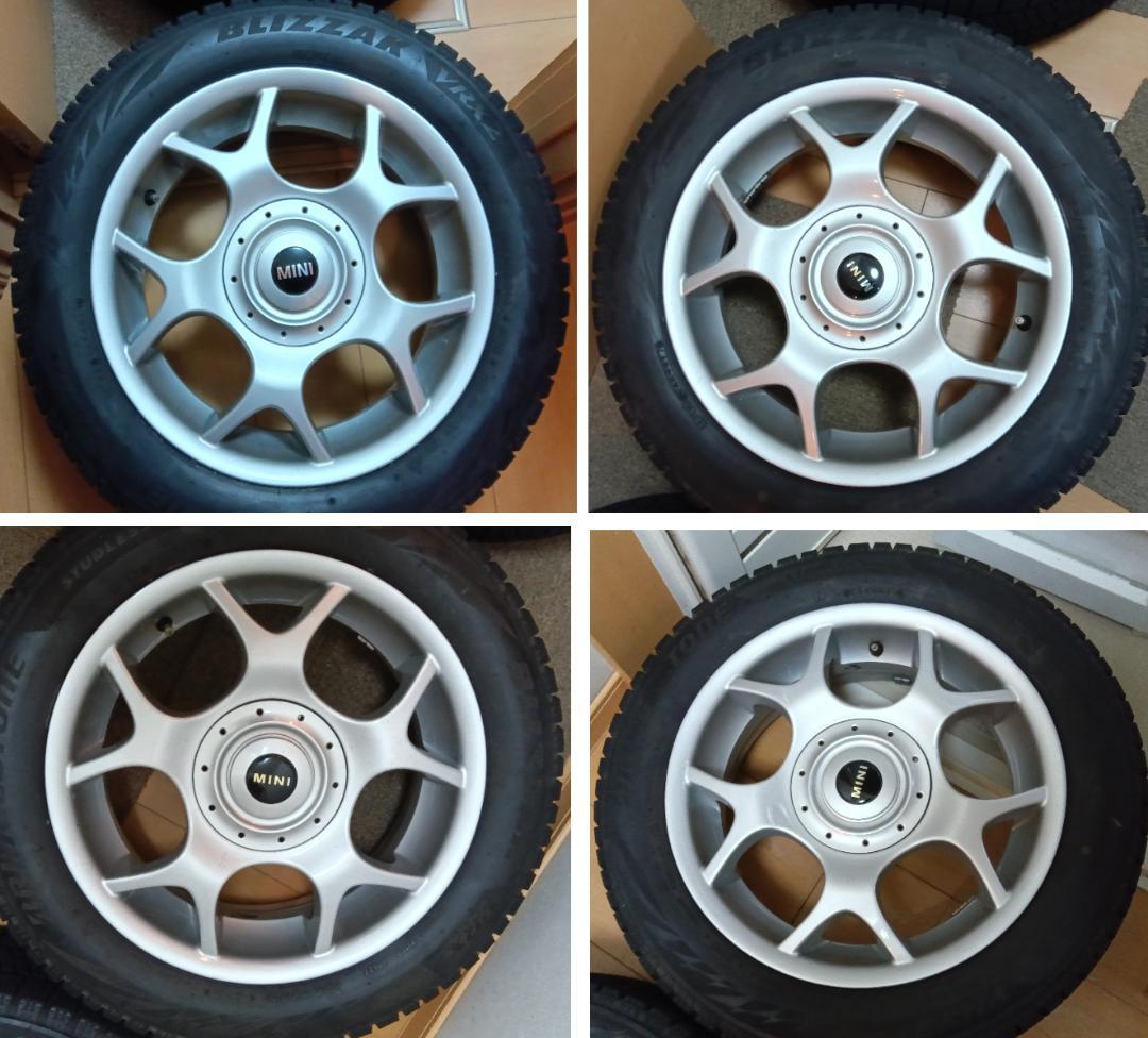 195/55R16ブリヂストンブリザックVRV2＋MINI純正ホイール④本