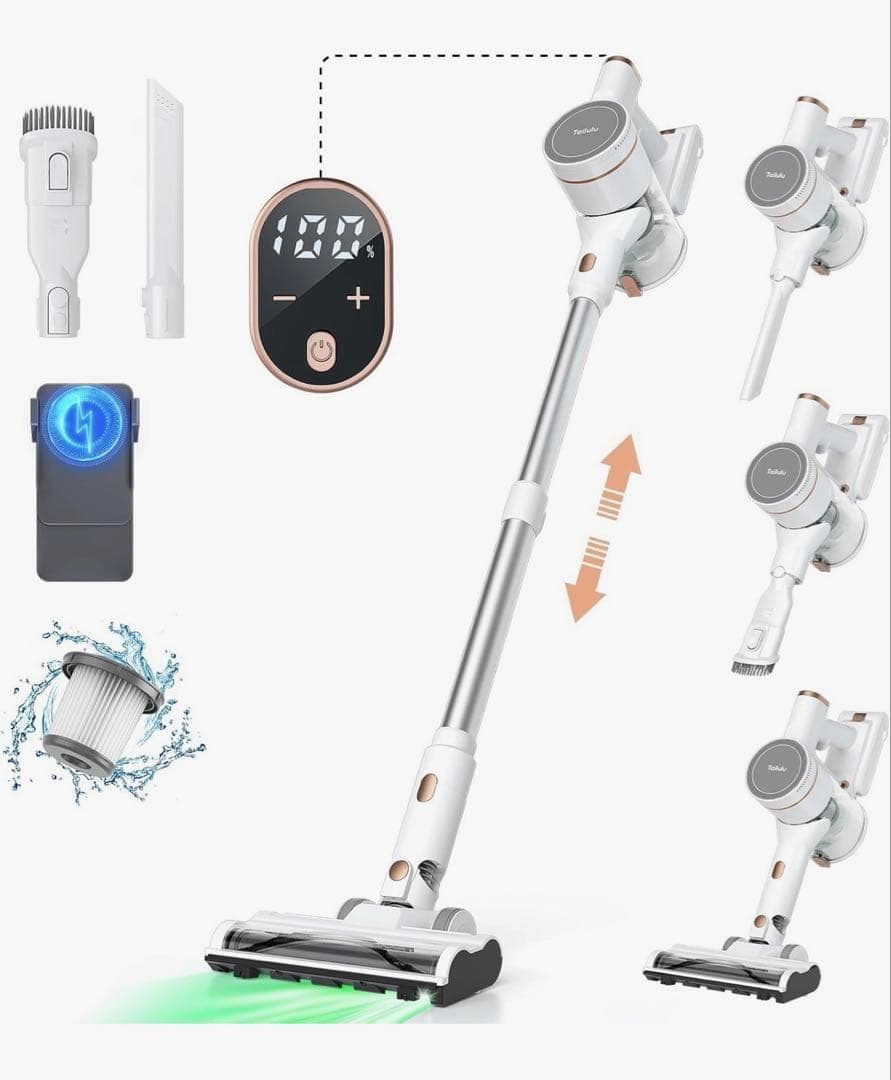 掃除機 コードレス a 【2026革新版登場!驚きの軽さ!業界初のグリーンLE