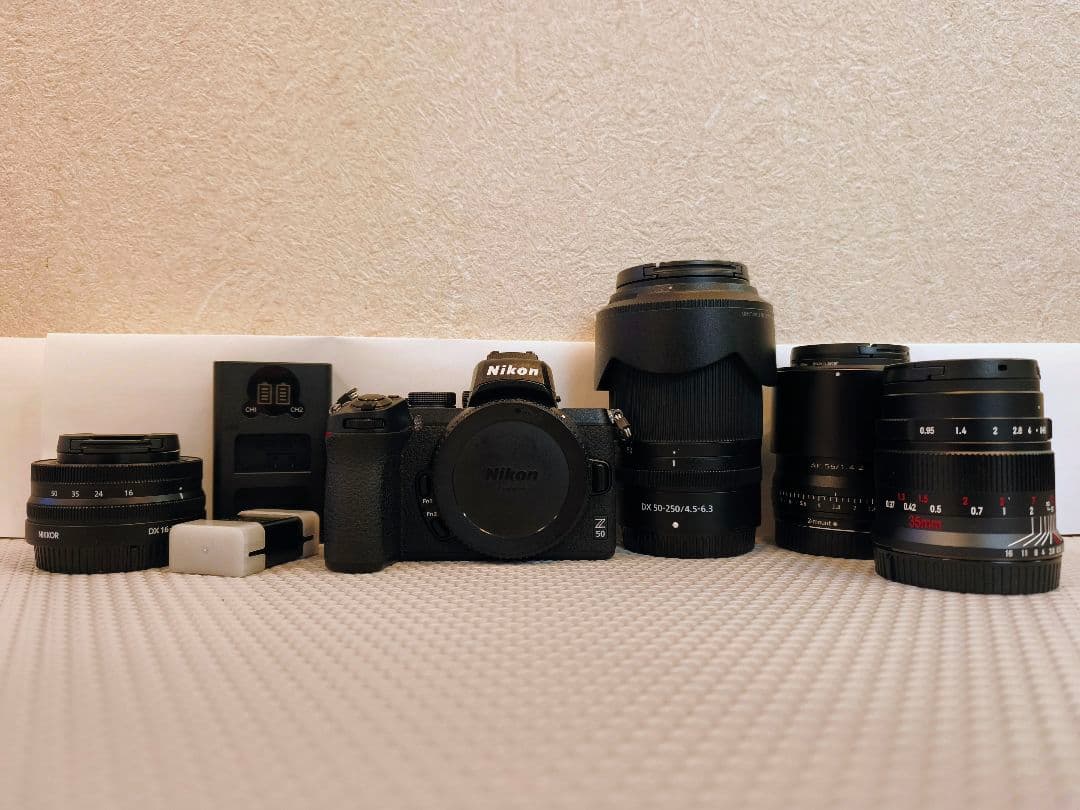 Nikon Z50 + APS-Cレンズ4本セット