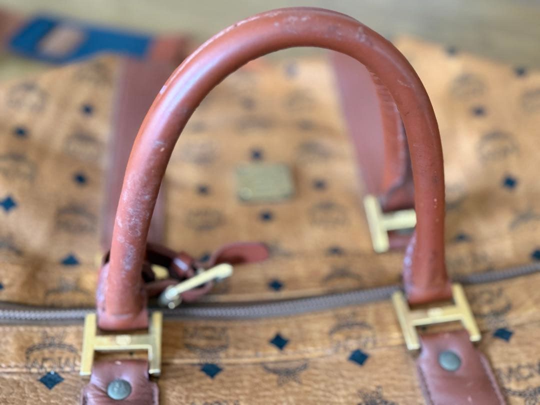 h*i様 MCM ロゴプリント ボストンバッグ 大容量40L