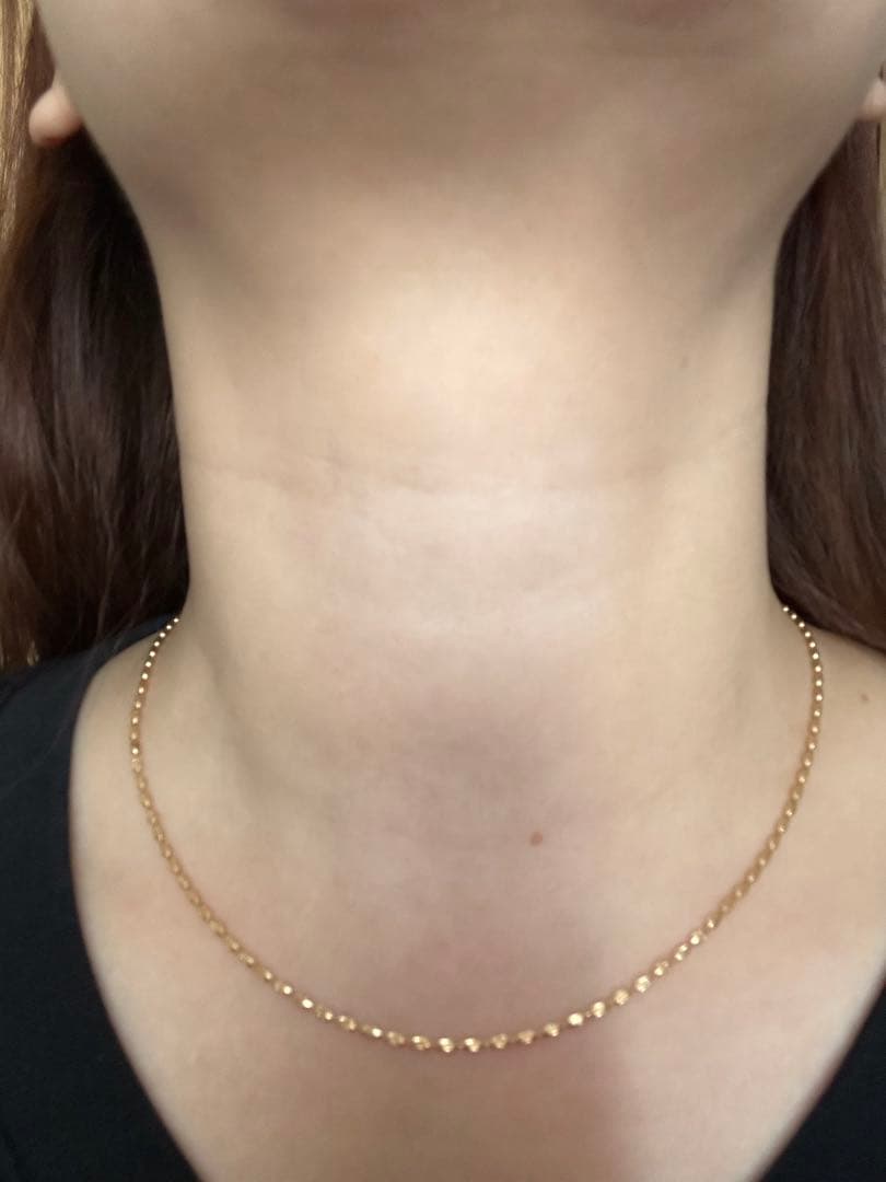 18K ネックレス　イェローゴールド　45cm