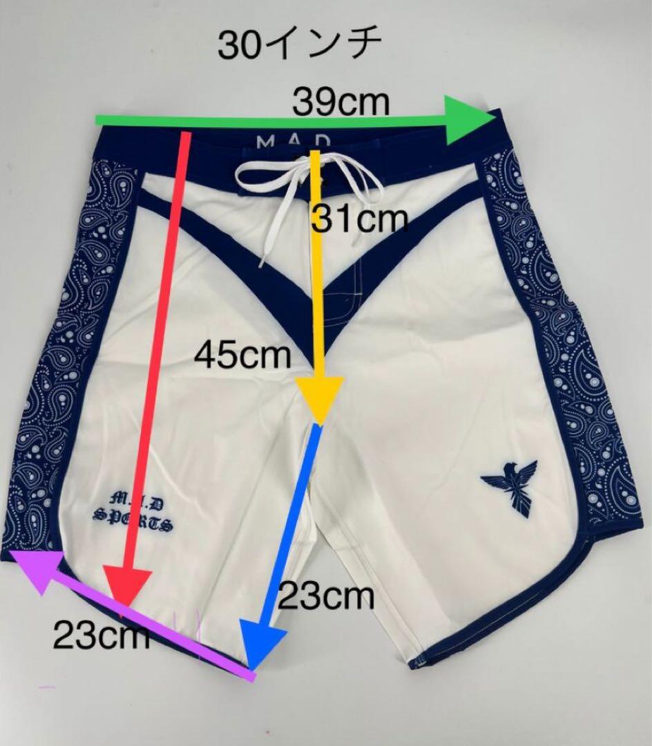M.A.D SPORTS　サーフパンツ　フィジーク（サイズ30)