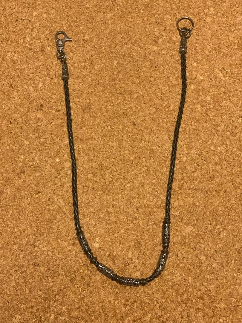 ◆感謝価格◆シルバー925×レザー◆シルバーウォレットチェーン◆