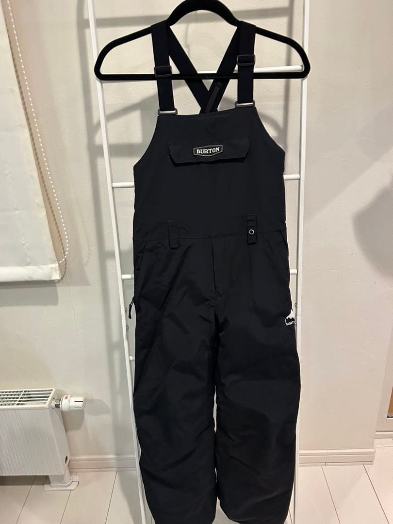 Burton ブラック スキーオーバーオール (子ども用)