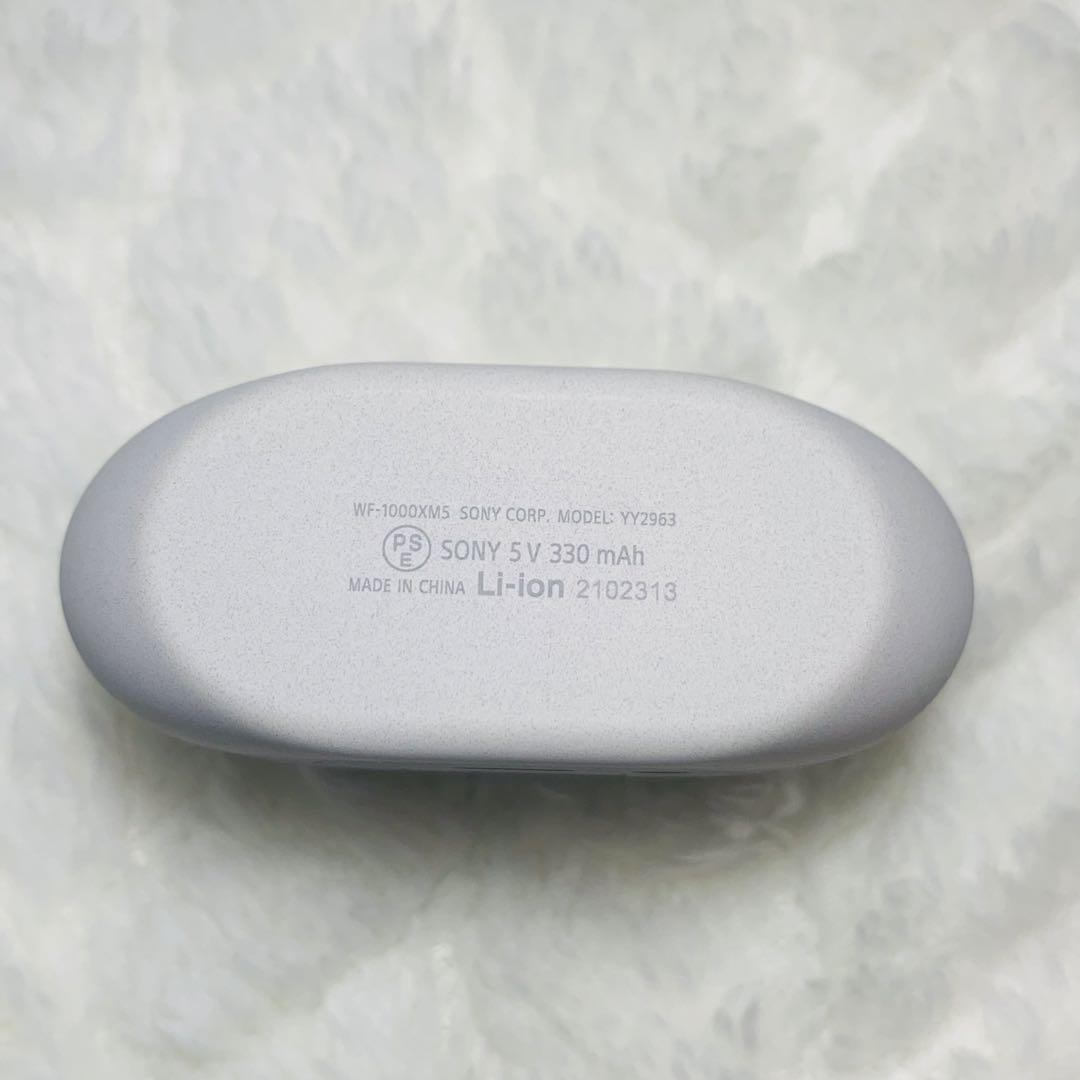 美品 SONY WF-1000XM5 プラチナシルバー 充電ケース 6