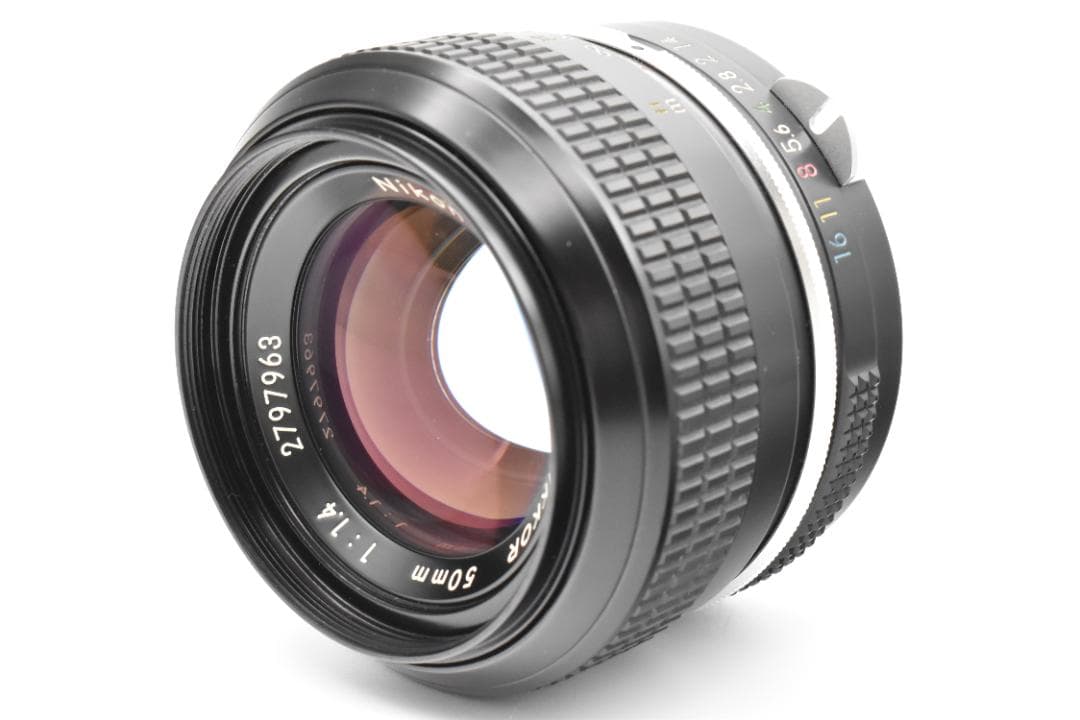 【美品】Nikon NIKKOR 非Ai 50mm F1.4 単焦点 レンズ