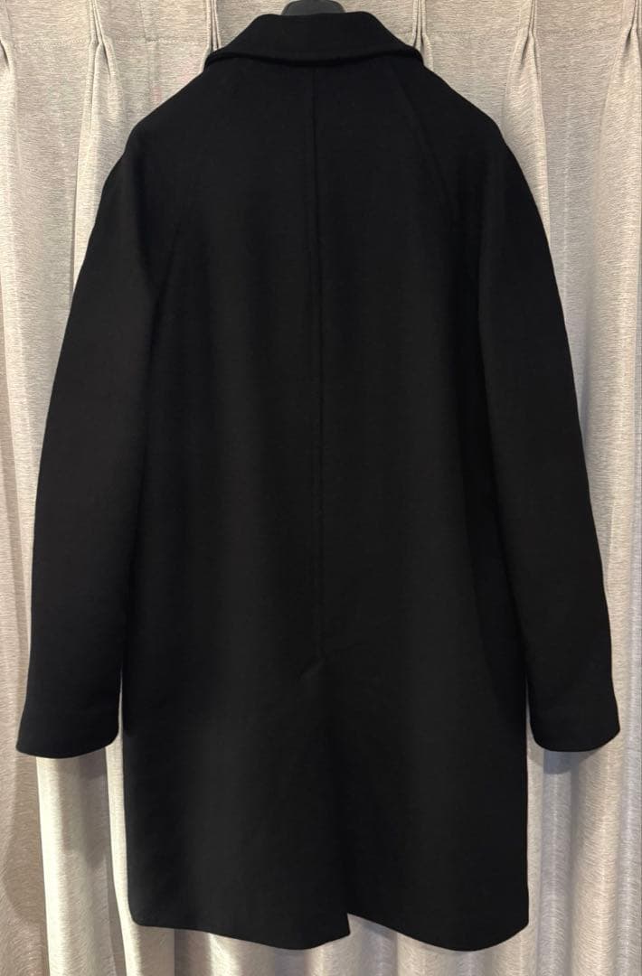 【ZARA】 ウールブレンドコート・10%カシミア/ ブラック・Lサイズ