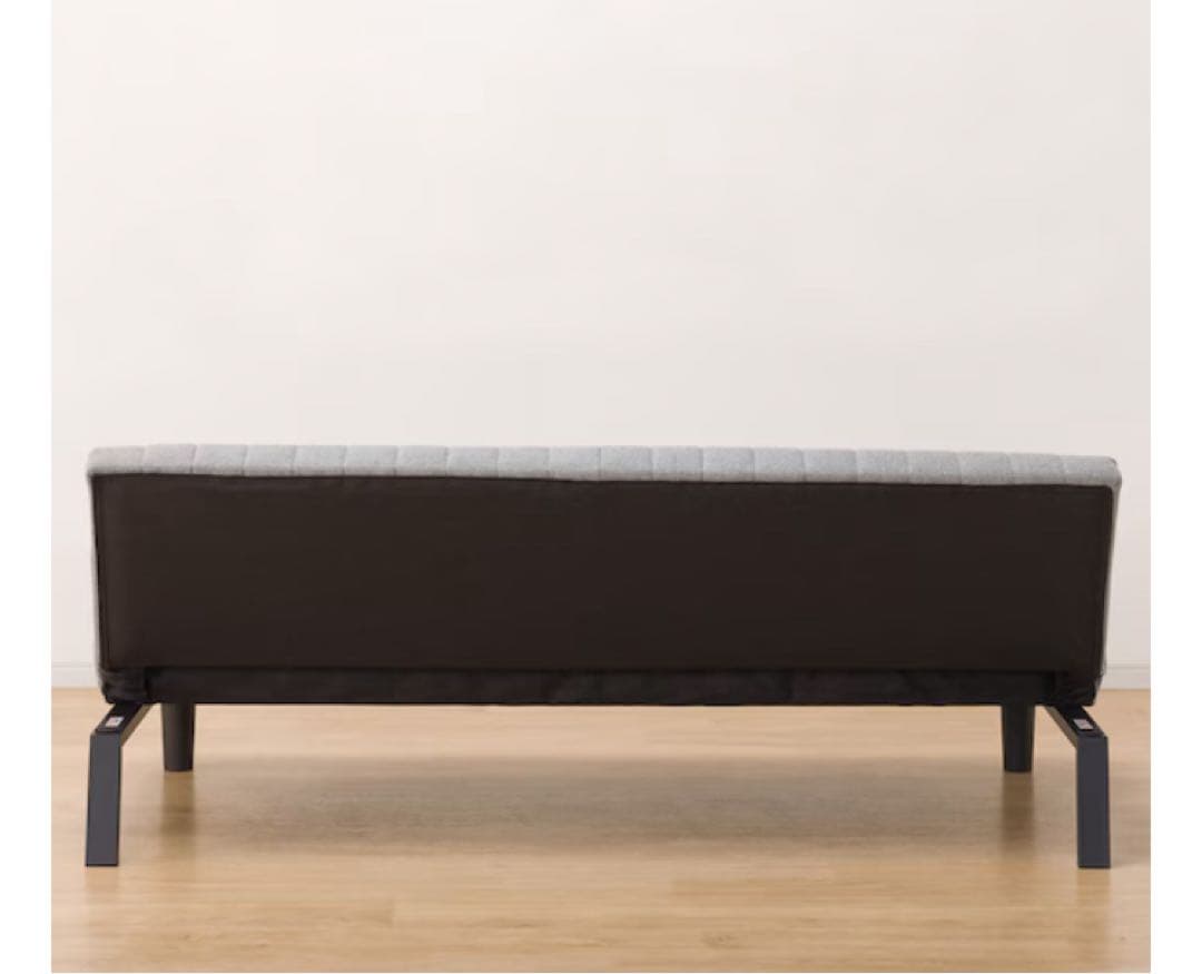 グレー ファブリック ソファベッド