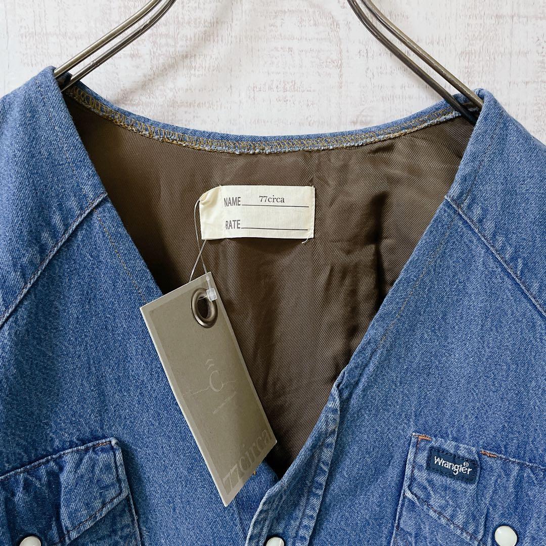 【新品】77circa × Wrangler デニム シャツ カバーオール