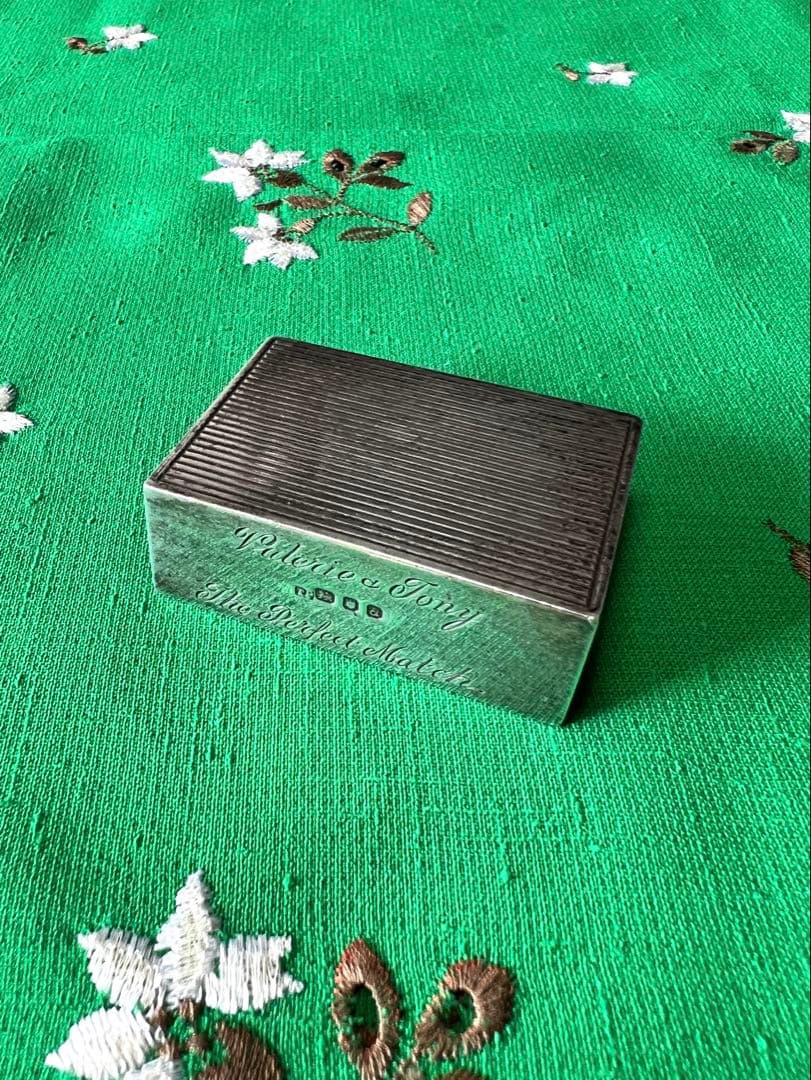 銀製　マッチボックス アンティーク　シルバー