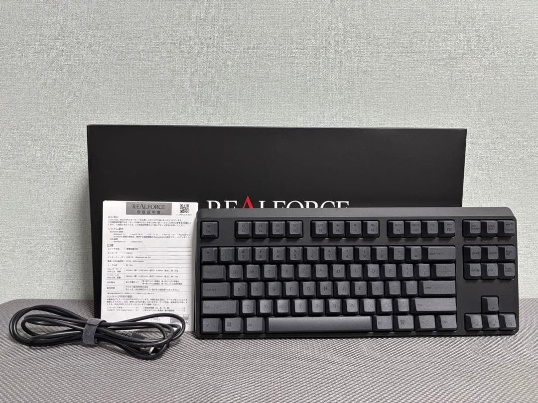 REALFORCE R4 キーボード テンキーレス 45g 英語配列 ブラック