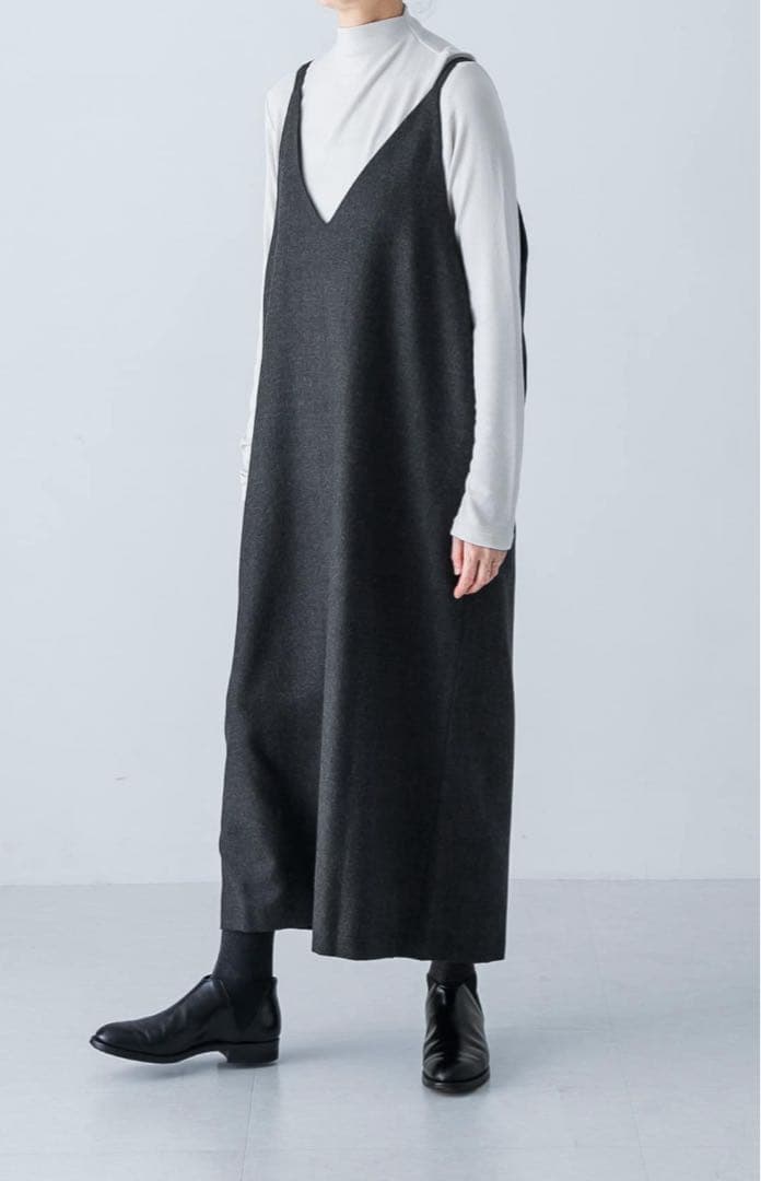 『2WAY仕様』 ウールVネックワンピース