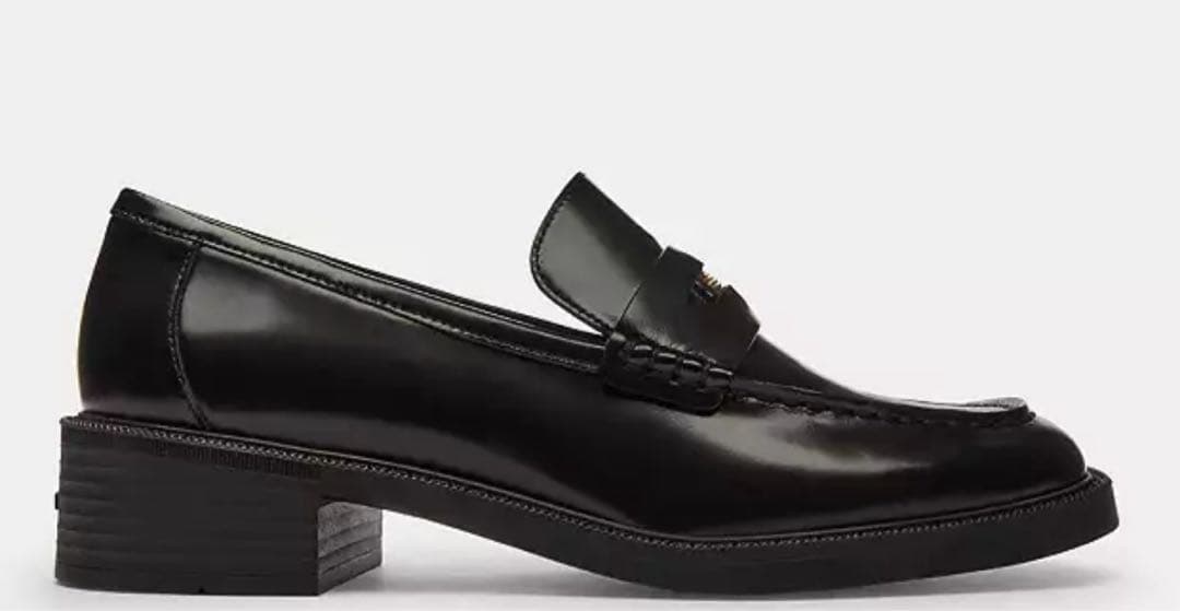 COACH スクエア トゥ ローファー